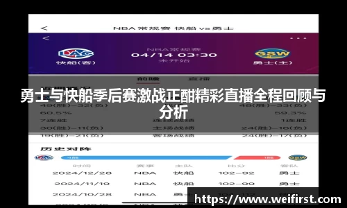 勇士与快船季后赛激战正酣精彩直播全程回顾与分析